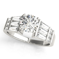 ENGAGEMENT RINGS FANCY SHAPE BAGUETTE REMOUNTS