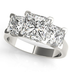 ENGAGEMENT RINGS 3 STONE PRINCESS