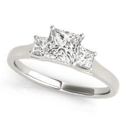 ENGAGEMENT RINGS 3 STONE PRINCESS