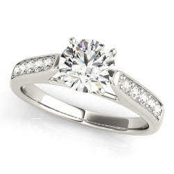ENGAGEMENT RINGS SINGLE ROW CHANNEL SET