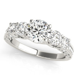 ENGAGEMENT RINGS SINGLE ROW PRONG SET