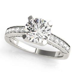 ENGAGEMENT RINGS SINGLE ROW CHANNEL SET
