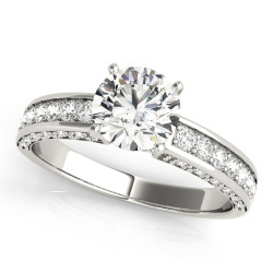 ENGAGEMENT RINGS SINGLE ROW PRONG SET
