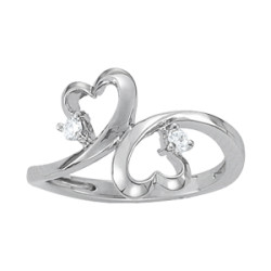 DIAMOND FASHION HEART RINGS