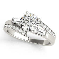ENGAGEMENT RINGS FANCY SHAPE BAGUETTE REMOUNTS