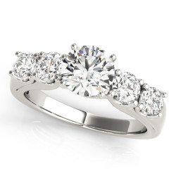 ENGAGEMENT RINGS SINGLE ROW PRONG SET
