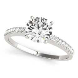 ENGAGEMENT RINGS SINGLE ROW PRONG SET