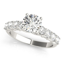 ENGAGEMENT RINGS SINGLE ROW PRONG SET