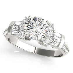 ENGAGEMENT RINGS FANCY SHAPE BAGUETTE REMOUNTS