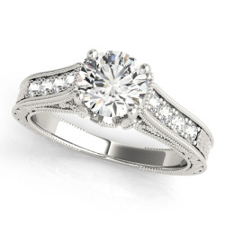 ENGAGEMENT RINGS SINGLE ROW PRONG SET
