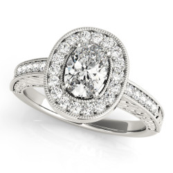 ENGAGEMENT RINGS HALO OVAL
