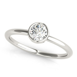 LAB GROWN DIAMOND SOLITAIRE STACK ROUND