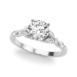 MARQUISE & ROUND ENGAGEMENT RING