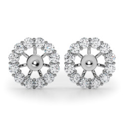LAB GROWN DIAMOND EARRING JACKET FOR 2.0 CT